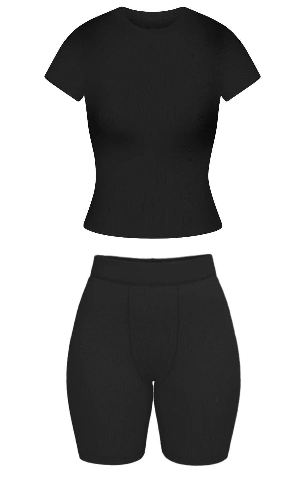 2Boujee Ribbed Set (Midnight)